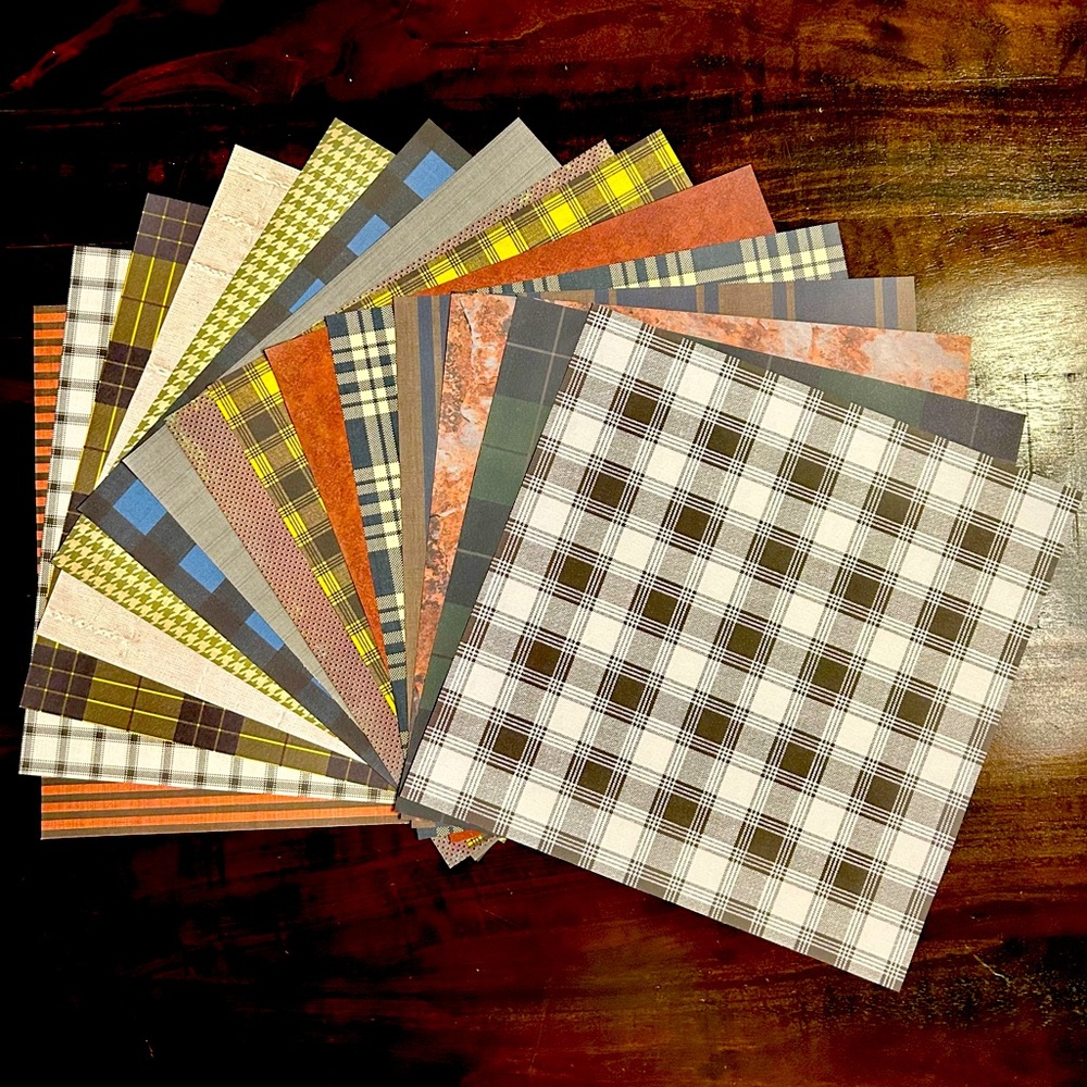 Fall Scrapbook Paper! Beautiful Autumn Colors! 12x12”